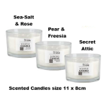 Scented Candle in Round Glass Container 